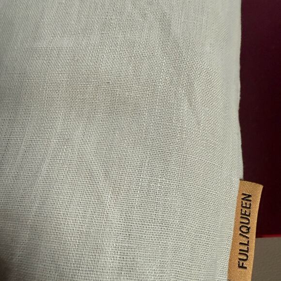 Quince European Linen Duvet Cover Sand Beige Size Queen/Full - Picture 6 of 14